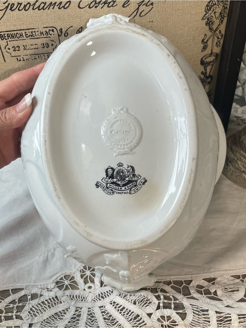 serving bowl French Country decor
Late 1800’s - early 1900 era ironstone - Picture 13 of 15